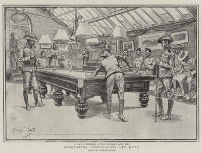 Coronation Contingents Off Duty by Georges Redon